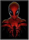 Quadro Decorativo Homem Aranha Heróis Geek Decorações Com Moldura G04
