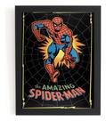 Quadro Decorativo Homem Aranha Vintage Retro Hq Arte
