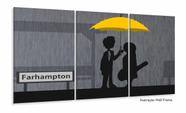 Quadro Decorativo How I Met Your Mother Em Tecido 3 Peças