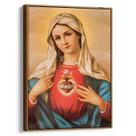 Quadro decorativo Imaculado Coração de Maria Pintura Barroca - Art Canvas
