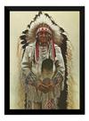 Quadro Decorativo Indio Americano Arte Realista James Bama
