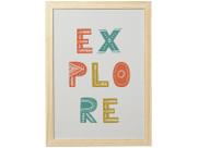 Quadro Decorativo Infantil Explore 24,5x34,5cm