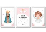 Quadro Decorativo Infantil Nossa Senhora Aparecida Anjo