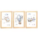Quadro Decorativo Infantil Quarto Bebê Avião Helicóptero Quadro Decorativo Infantil Quarto Bebê Avião Helicóptero