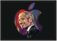 Quadro Decorativo Informática Steve Jobs Decorações Com Moldura G06
