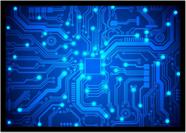 Quadro Decorativo Informática Tecnologia Circuito Eletrônico Lojas Salas Quartos Com Moldura RC013 Quadro Decorativo Informática Tecnologia Circuito Eletrônico Lojas Salas Quartos Com Moldura RC013