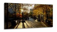 Quadro Decorativo Interiores Paisagem Toronto em Tecido Canvas 130x60 Quadro Decorativo Interiores Paisagem Toronto em Tecido Canvas 130x60