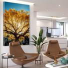 Quadro decorativo Ipê amarelo vertical
