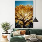 Quadro decorativo Ipê amarelo vertical