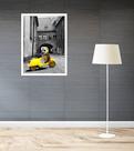 Quadro Decorativo Itália Vespa Amarela - 70x50cm