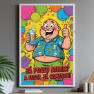 Quadro Decorativo Já Posso Beber Festa Começou Ambiente Tamanho:MDF 20X30CM