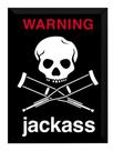 Quadro Decorativo Jackass Caveira Filme Poster Moldurado