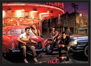 Quadro Decorativo James Dean,Marilyn Monroe,Elvis Presley and Humphrey Bogart Decorações Quadro Decorativo James Dean,Marilyn Monroe,Elvis Presley and Humphrey Bogart Decorações