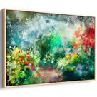 Quadro decorativo Jardim em Pintura Abstrata - Art Canvas