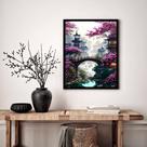 Quadro Decorativo Jardim Japonês - 70x50cm