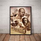 Quadro Decorativo Jason Statham Ator Cinema Arte