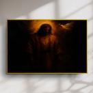 Quadro Decorativo Jesus e Espírito Santo em formato de Pomba