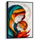 Quadro decorativo Jesus e Maria Abstrato - Art Canvas