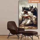 Quadro decorativo Jesus e o cordeiro