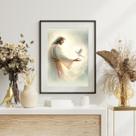 Quadro Decorativo Jesus E O Espírito Santo - 60x48cm