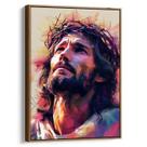 Quadro decorativo Jesus Em Silêncio Sob a Coroa de Espinhos - Art Canvas