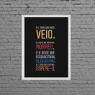 Quadro Decorativo Jesus Está Voltando 24x18cm Quadro Decorativo Jesus Está Voltando 24x18cm