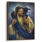 Quadro decorativo Jesus Guia O Cordeiro Com Amor Divino - Art Canvas