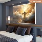 Quadro decorativo Jesus sobre as águas em fúria