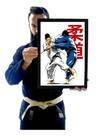 Quadro Decorativo Jiu Jitsu Judo Queda Arte Osotogari