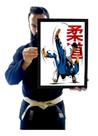 Quadro Decorativo Jiu Jitsu Judo Queda Tai Otoshi Arte