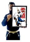 Quadro Decorativo Jiu Jitsu Judo Queda Uchimata Arte