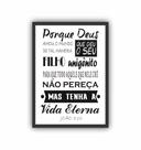 Quadro Decorativo João 3 16