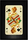 Quadro Decorativo Jogos Baralho Naipe Cartas Poker Com Moldura RC040