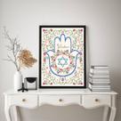 Quadro Decorativo Judaico Shalom 24x18cm