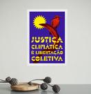 Quadro Decorativo Justiça Climática 45x34cm - com vidro Quadro Decorativo Justiça Climática 45x34cm - com vidro