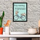 Quadro Decorativo Keep Moving Forward 45x34cm Quadro Decorativo Keep Moving Forward 45x34cm