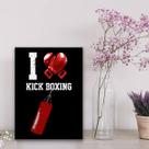 Quadro Decorativo Kick Boxing 24x18cm Quadro Decorativo Kick Boxing 24x18cm