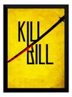Quadro Decorativo Kill Bill Arte Simplista Poster Moldurado