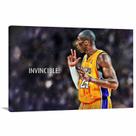Quadro decorativo Kobe Bryant Invincible Tela em Tecido