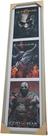 Quadro Decorativo Kratos (GOW) 25x94cm com Moldura - Poster vertical Parede