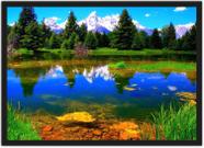 Quadro Decorativo Lago Rio Árvore Paisagem Natureza Decorações Com Moldura G10 Quadro Decorativo Lago Rio Árvore Paisagem Natureza Decorações Com Moldura G10