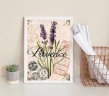 Quadro Decorativo Lavanda Provence Retrô 33x24cm - com vidro Quadro Decorativo Lavanda Provence Retrô 33x24cm - com vidro