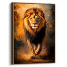 Quadro decorativo Leão Bronze - Art Canvas