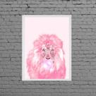 Quadro Decorativo Leão Bubble Gum 45x34cm