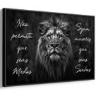 Quadro decorativo Leão da Perseverança - Art Canvas