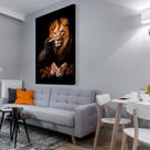 Quadro decorativo Leão e a Águia