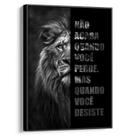 Quadro decorativo Leão Motivacional Quadro decorativo Leão Motivacional