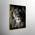 Quadro Decorativo Leão Poderoso Eu Sou