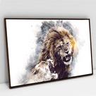 Quadro Decorativo Leões Selvagens em tela Canvas