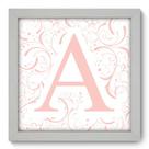 Quadro Decorativo - Letra A - 22cm x 22cm - 051qdbb Quadro Decorativo - Letra A - 22cm x 22cm - 051qdbb